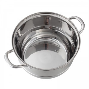 YUTAI 26-36CM SUS304 two-layer stainless steel steamer with heightened stainless steel cover