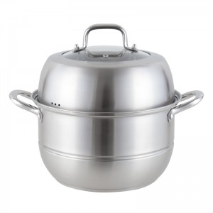 Discount wholesale Backpacking Cookware - YUTAI 26-36CM Two-layer stainless steel steamer with composite bottom – Yutai