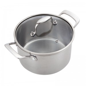 YUTAI High Quality 3-Ply Stainless Steel Saucepan with Lid