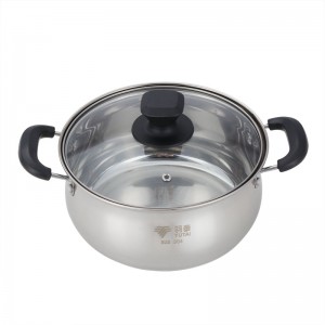 YUTAI 304 Stainless Steel Soup Pot 20-24CM Kitchenware Composite Bottom
