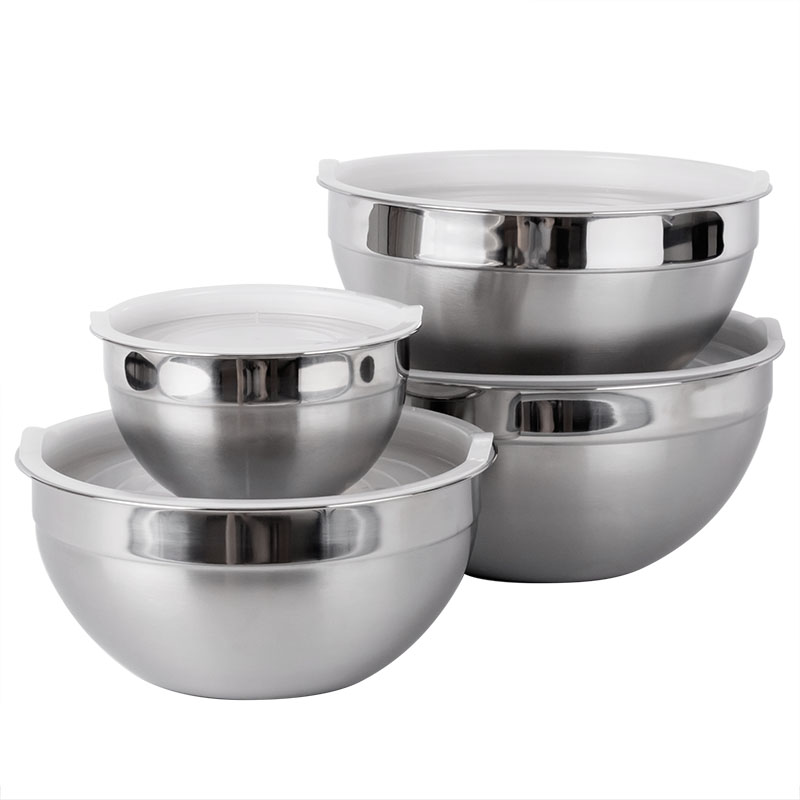 YUTAI 304 Stainless steel mixing bowl with cover, salad bowl 16 - 30cm