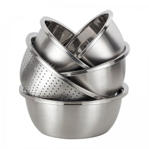 YUTAI  304 stainless steel mixing bowl set with colander
