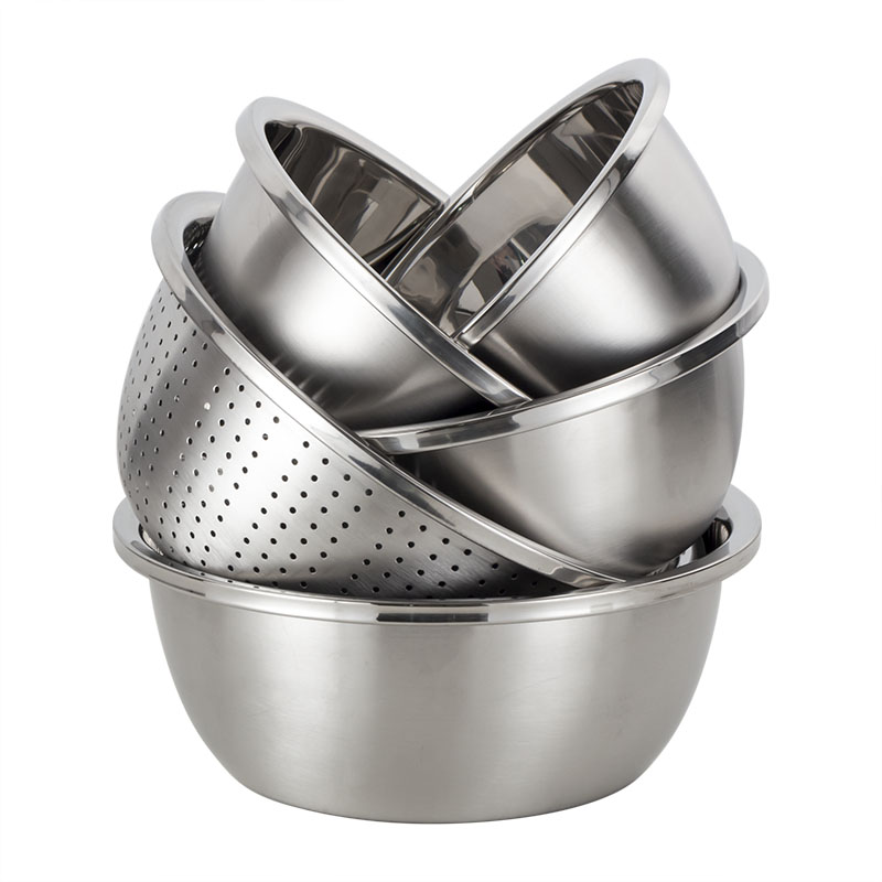 YUTAI  304 stainless steel mixing bowl set with colander 1