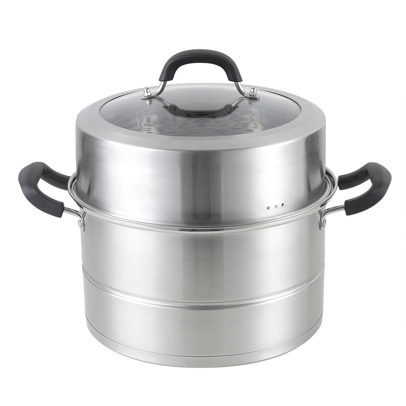 YUTAI 304 stainless steel stock pot with steamer basket 5QT 1