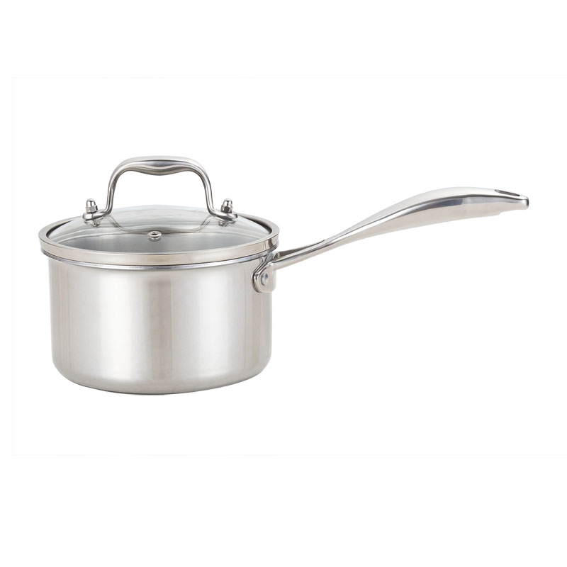 YUTAI High Quality 3-Ply Stainless Steel Saucepan with Lid  1