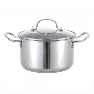 YUTAI cookware stainless steel Casserole with Wire Handle 2.7QT – 5QT