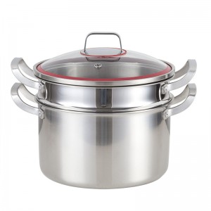 Low MOQ for Tri Ply Cookware - YUTAI  factory whole-clad Tri-Ply Stainless Steel steamer – Yutai