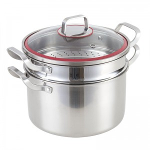 YUTAI  factory whole-clad Tri-Ply Stainless Steel steamer