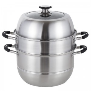 Wholesale Vegetable Steamer Pot - YUTAI 26-36CM three-layer stainless steel steamer from china cookware supplier – Yutai