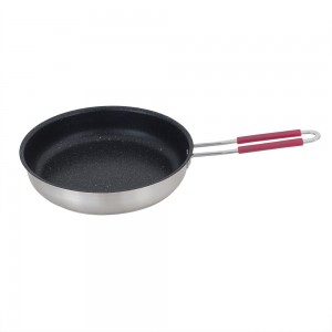 Yutai Non-Stick stainless steel frypan with wire handle, 26cm outer diameter