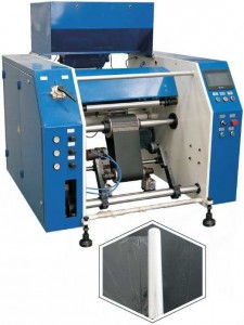 automatic five shafts PE/ PVC cling film rewinding ine with perforating system