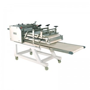 Hot Selling for 650mm Roller Width Bread Pizza Shop Bakery Pastry Dough Pressing Machine Croissant Dough Roller Automatic Counter Top Stand Dough Sheeter
