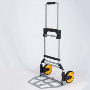 China Wholesale Aluminium Hand Trolley Factory - DuoDuo Folding luggage trolley DX3011 With Telescoping Handle and Rubber Wheels – DuoDuo