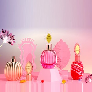 New design screw top perfume bottle 50ml glass perfume bottle