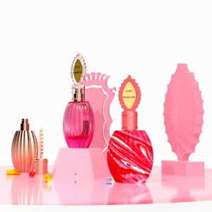 New design screw top perfume bottle 50ml glass perfume bottle
