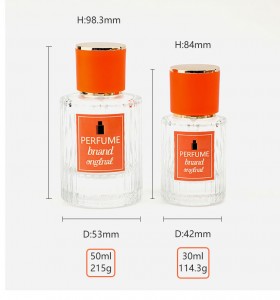 Original Design 30/50ml High Luxury Screw Spray Perfume Bottle
