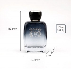 New Design High Luxury Perfume Bottle Crimp Neck Spray Perfume Bottle 50ml