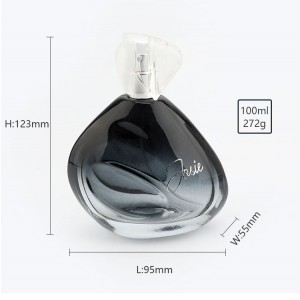 New Design Crimp Neck 100ml Luxury Empty Perfume Bottle