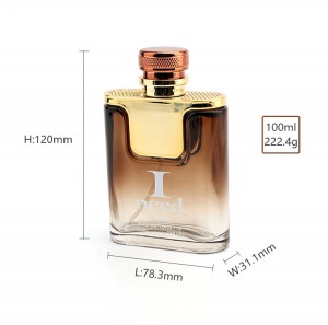 New Design Crimp Neck 100ml Empty Perfume Bottle