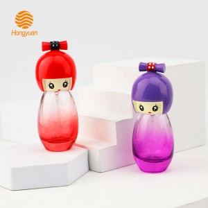 New Design Cute High Quality 30ml Doll Glass Bottle