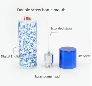 New Design Screw Bottle With Sprayer 30ml Perfume Glass Bottle