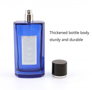 New Design Crimp Neck Perfume Bottle 100ml Luxury Spray Perfume Bottle