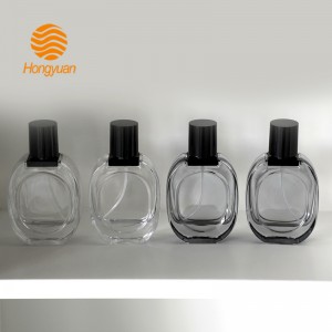 Famous Discount Handy Perfume Glass Bottle Manufacturer –  30ML black screw perfume bottle stock – Hongyuan