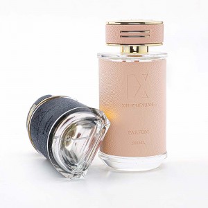 New Design High Quality 100ml Leather Empty Perfume Bottle