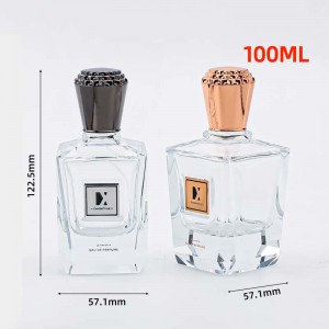 New Design Luxury 100ml Empty Perfume Screw Bottle