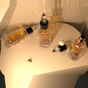 Original Design Luxury Spray Clear Roll Neck Perfume Bottle 50ml