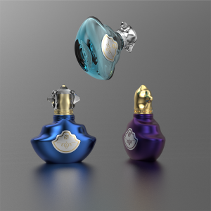 Original design crimp perfume bottle 50ml luxury spray perfume bottle