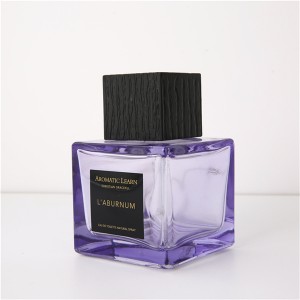 small purple square perfume bottle