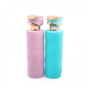 100ml Customize Color Luxury Crimp Flocking Velvet Perfume Glass Bottle
