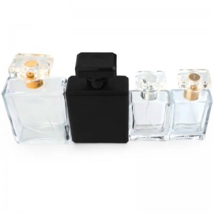 Luxury Transparent Classic Low Price 30ml 100ml Perfume Bottle Square Clear Black Bottle Perfume