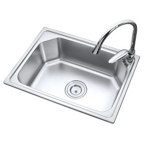 304 stainless steel single bowl sink