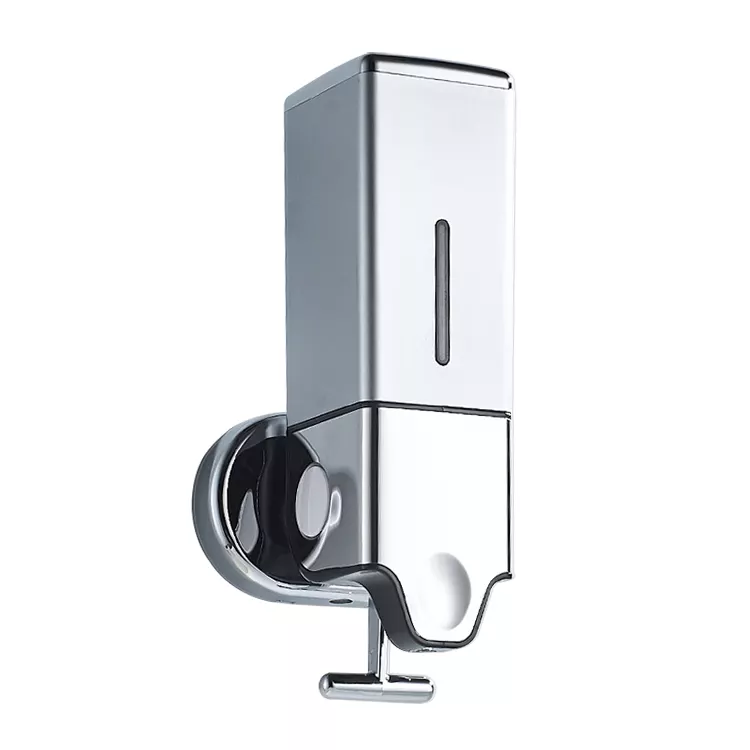 Low price for Sensor Spray Soap Dispenser - Square Chrome wall mounted stainless steel soap dispenser – LETO