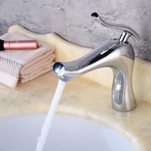Basin Brass Faucet Single Handle Face Wash Basin for Bathroom