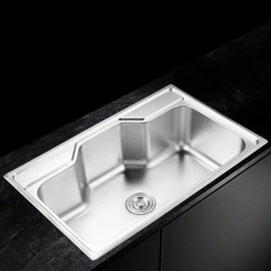 Durable handmade convex kitchen sink