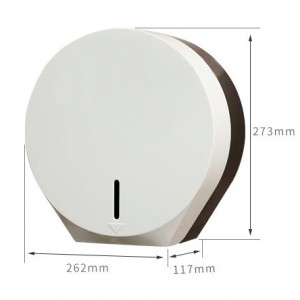 ABS Plastic Paper Dispenser Wall mounted manual roll paper circular tissue towel holder