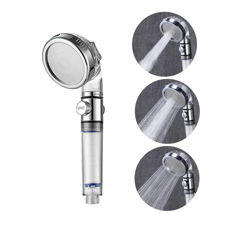 Factory made hot-sale Stainless Steel Bathroom Accessories - New Design Handheld Pressurized shower ABS rainfall Water Saving shower head for bathroom – LETO