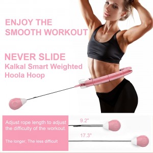 Hula Hoop Weighted Hoola Hoops Smart Hula Hoop, LED Counter 25 Detachable Knots Exercise Fitness Hoop for Weight Loss