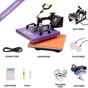 Factory wholesale Sublimation 5 In 1 - 5 in 1 combo heat press machine – Taile