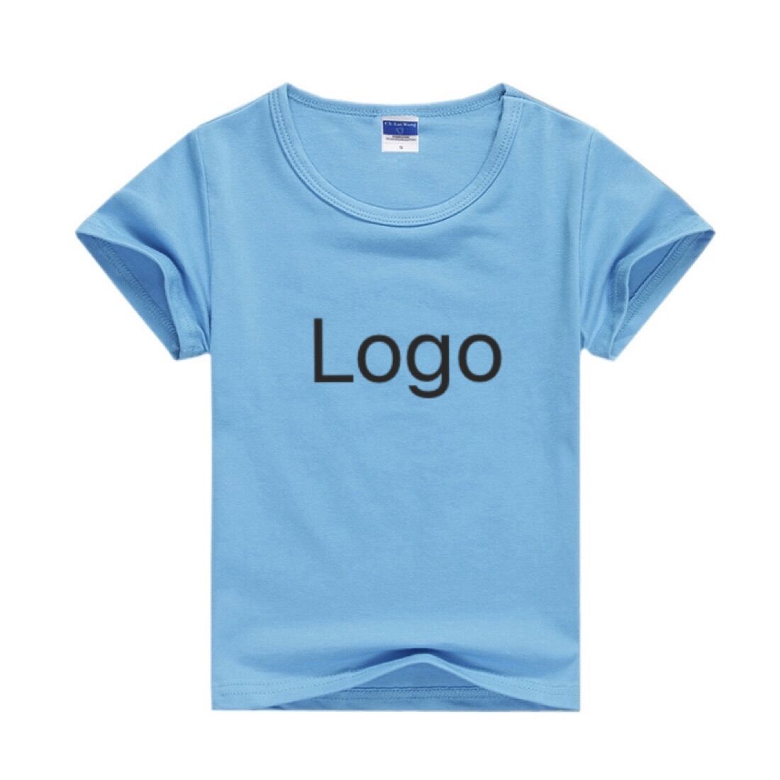 logo customize kids sublimation t shirt pastel cotton t shirt kids blank shirts