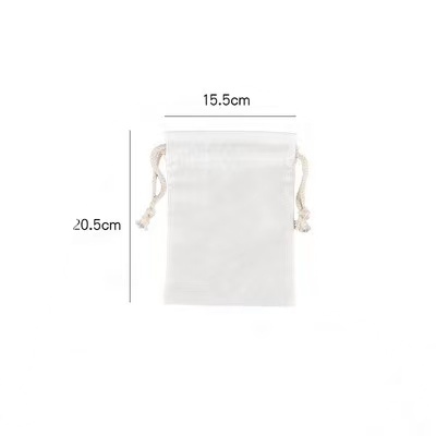 Wholesale sublimation blank bundle pocket high quality hot transfer diy custom Drawstring Gift Bundle Pocket Drawstring bag