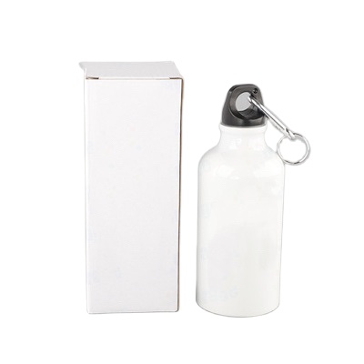 Sublimation blanks bottle Aluminum 400ml Sport Water Bottle for heat transfer  Metal Aluminum Drink Sport Water Bottle