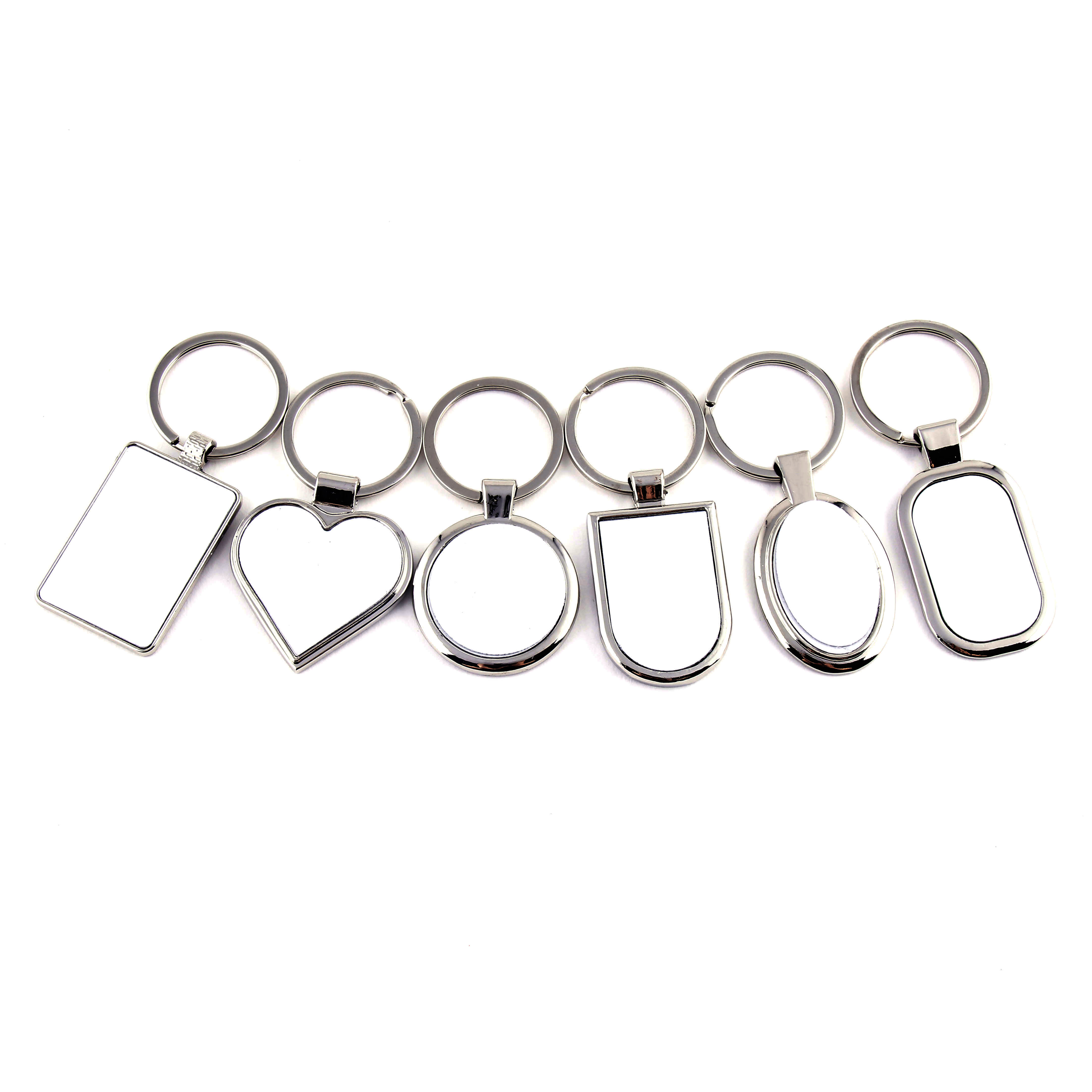 Promotional Gift Keychain Cheap Custom Logo Metal Print Keyring Car Promote Key Chain,Sublimation Blank Metal Key Chains