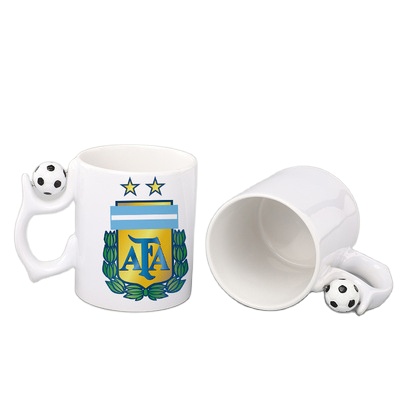 11oz White Blank Football Handle Mugs For Sublimation Mugs Custom Logo Print