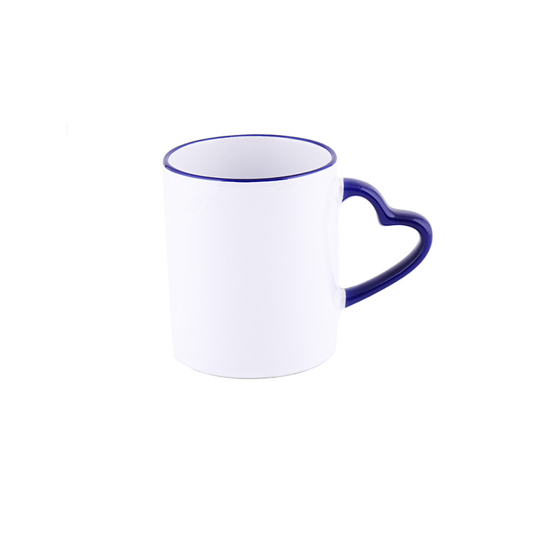 Sublimation Mug 11oz Inner Color and Handle Ceramic Mugs Blank White Cups