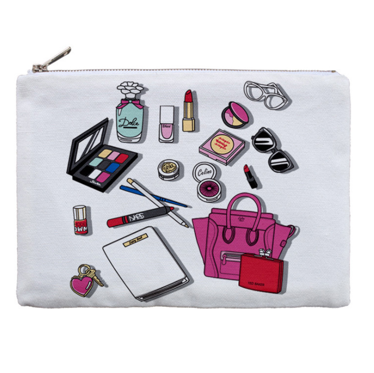 16×23 CM Cotton Linen Makeup Bag Heat Press Sublimation Blank Makeup Bag Cotton And Linen Handbag Digital Printing Makeup Bag