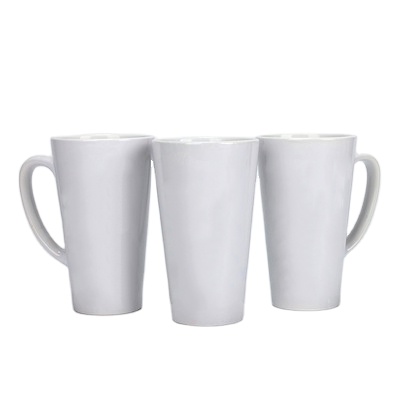 Taper Cup Porcelain Coffee Mug 17oz Custom Decal Promotional Personalized Sublimation Tea Mug